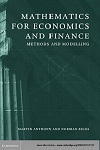 Mathematics for Economics & Finance by Martin Anthony, Norman Biggs